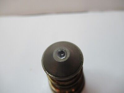 ANTIQUE BRASS OBJECTIVE SPENCER 4mm OPTICS MICROSCOPE PART AS PICTURED &83-B-33