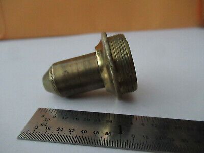 ANTIQUE BRASS ENGLAND OBJECTIVE LENS OPTICS MICROSCOPE PART AS PICTURED #F3-A-16