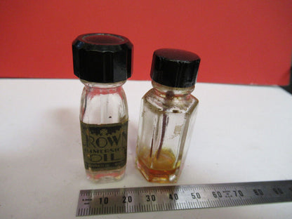 LOT ANTIQUE IMMERSION OIL for MICROSCOPE PART AS PICTURED Y7-B-41