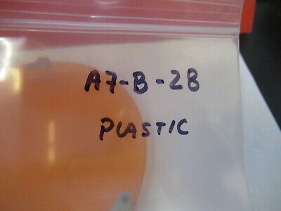 OPTICAL HUGE PLASTIC FILTER ORANGE PLATE OPTICS AS PICTURED &A7-B-28