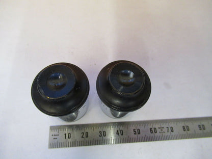 ANTIQUE PAIR BAUSCH LOMB EYEPIECE 10x LENS MICROSCOPE PART AS PICTURED &F9-A-25