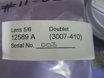 OPTICAL LENS DOUBLET 12589A LASER OPTICS #11-22 BIN#11