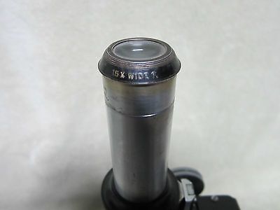 VINTAGE OPTICAL BAUSCH LOMB MICROSCOPE COLLECTABLE OK OPTICS AS IS BIN#1