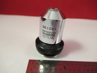 WILD HEERBRUGG SWISS OBJECTIVE 10X MICROSCOPE PART OPTICS AS PICTURED &75-B-36