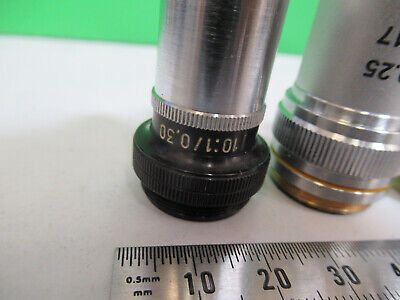 ASSORTED OBJECTIVES LENSES OPTICS LOT MICROSCOPE PART AS PICTURED Z1-A-63