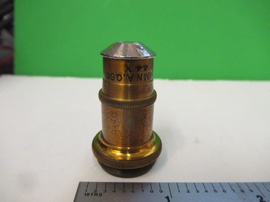 ANTIQUE SPENCER BUFFALO BRASS OBJECTIVE 44X MICROSCOPE PART AS PICTURED &80-A-15