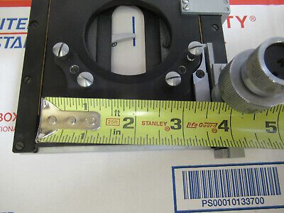 VICKERS UK ENGLAND STAGE XY TABLE MICROSCOPE PART AS PICTURED P3-A-02