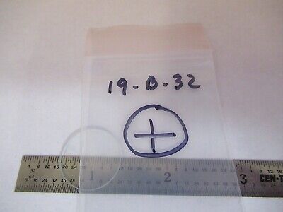 OPTICAL RETICLE GRATICULE CROSSHAIR OPTICS MICROSCOPE PART AS PICTURED &19-B-32