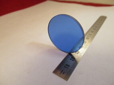 OPTICAL GLASS FILTER BLUE COMPOUNDED OPTICS AS PICTURED &8-A-96A