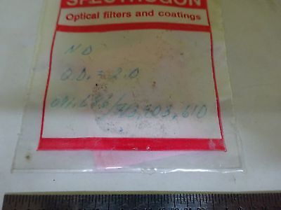 OPTICAL SPECTROGON FILTER LASER OPTICS AS IS BIN#P8-02