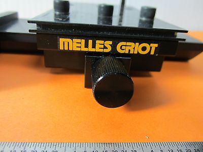 OPTICAL MELLES GRIOT FIXTURE ASSEMBLY LASER OPTICS BIN#E3-20