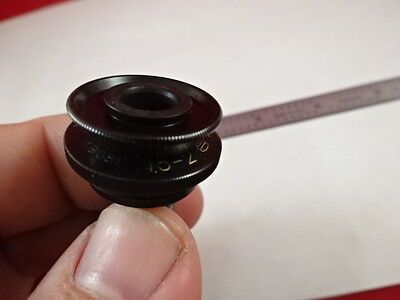 MICROSCOPE PART ANTIQUE BRASS OBJECTIVE CARL ZEISS GERMANY OPTICS AS IS N5-A-05