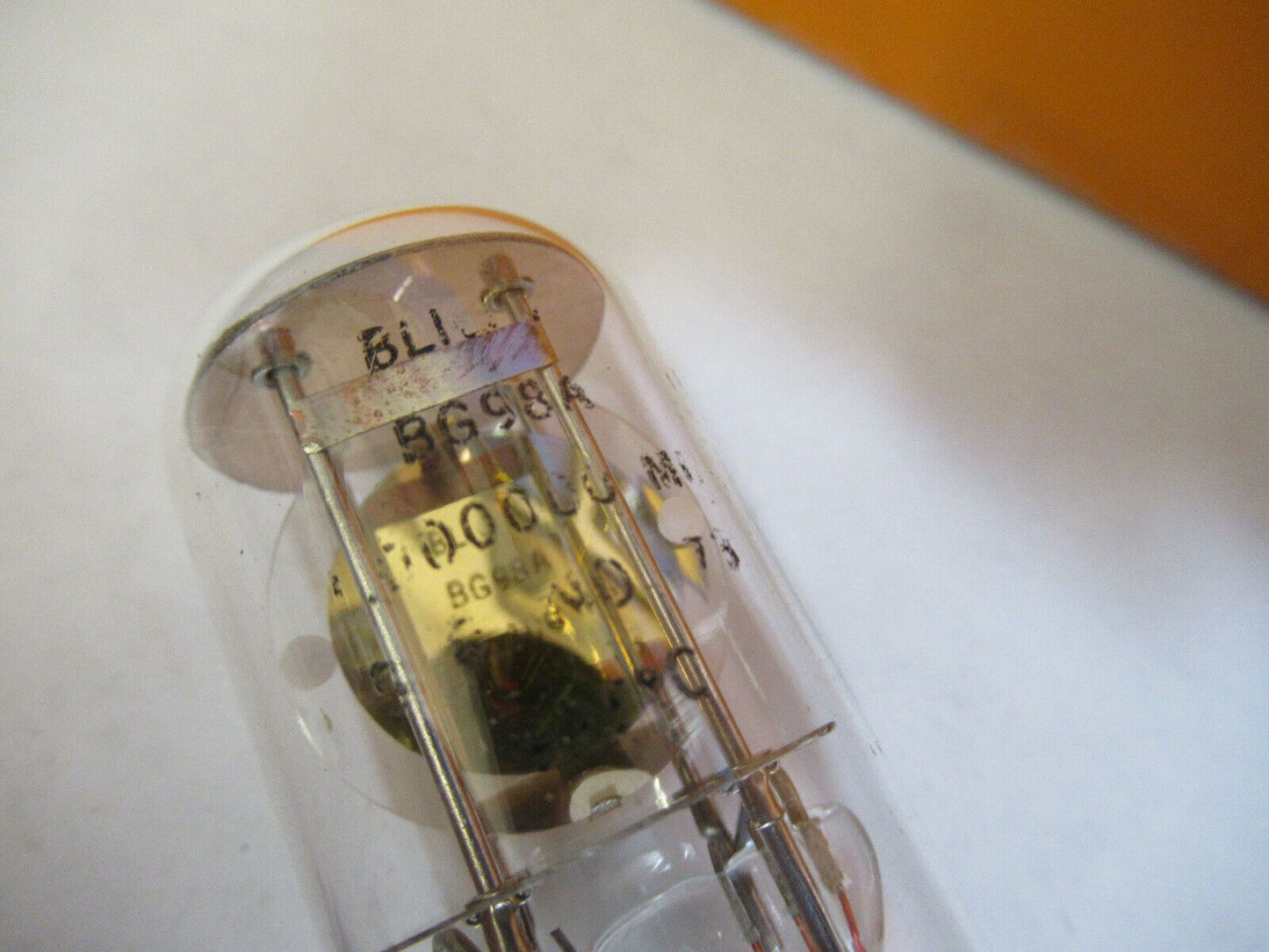 ANTIQUE BLILEY BG98A 1 MHz QUARTZ CRYSTAL GLASS PKG FREQUENCY AS PICTURED 1-DT-3