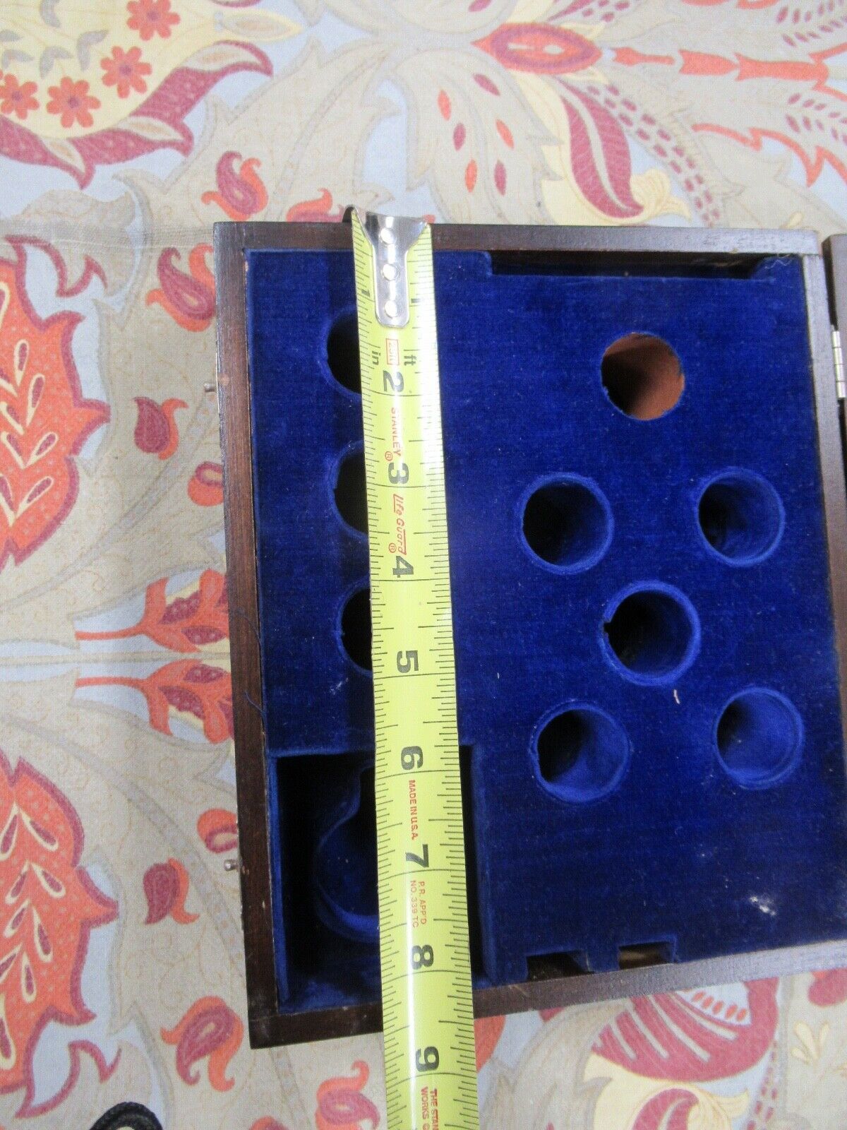 ANTIQUE WOOD CABINET EMPTY SPENCER POL ACCESSORIES BOX MICROSCOPE PART LOBBY