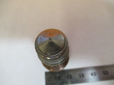 ANTIQUE ERNST LEITZ 1/12 BRASS OBJECTIVE MICROSCOPE PART AS PICTURED R7-A-56