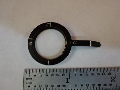 MICROSCOPE PART ZEISS POLARIZER RETARDER SLIDE POL OPTICS AS IS #T2-B-17