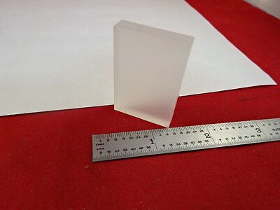 OPTICAL FUSED SILICA GLASS SLAB OPTICS AS IS #M2-B-16