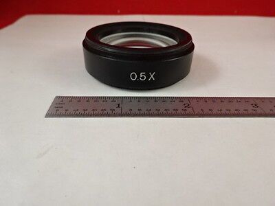 MICROSCOPE PART STEREO OBJECTIVE LENS 0.5X WD 182 mm OPTICS AS IS BIN#S4-A-16