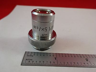 MICROSCOPE PART OBJECTIVE LEITZ NPL 5X OPTICS AS IS BIN#K8-B-05