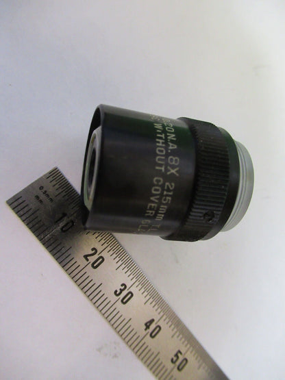 BAUSCH LOMB OBJECTIVE 8X /215mm OPTICS MICROSCOPE PART AS PICTURED &W4-A-57