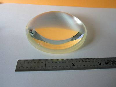 OPTICAL CONVEX LENS MADE WITH WEIRD YELLOW TINT GLASS LASER OPTICS BIN#31-05