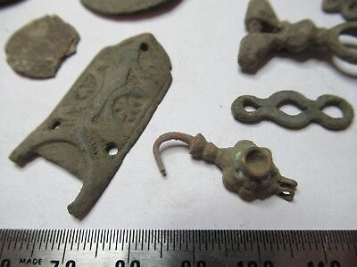 ANTIQUE BRASS BRONZE LOT MEDIEVAL ??? from EUROPE BOG FIND AS PICTURED &3-DT-13