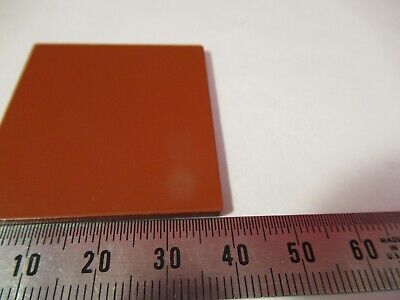 OPTICAL PLATE OPAQUE TERRACOTTA COLOR OPTICS AS PICTURED #10-B-38