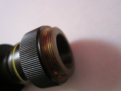 WEIRD OPTICAL MICROSCOPE PART OBJECTIVE WITH POINTY ATTACHMENT OPTICS BIN #7B