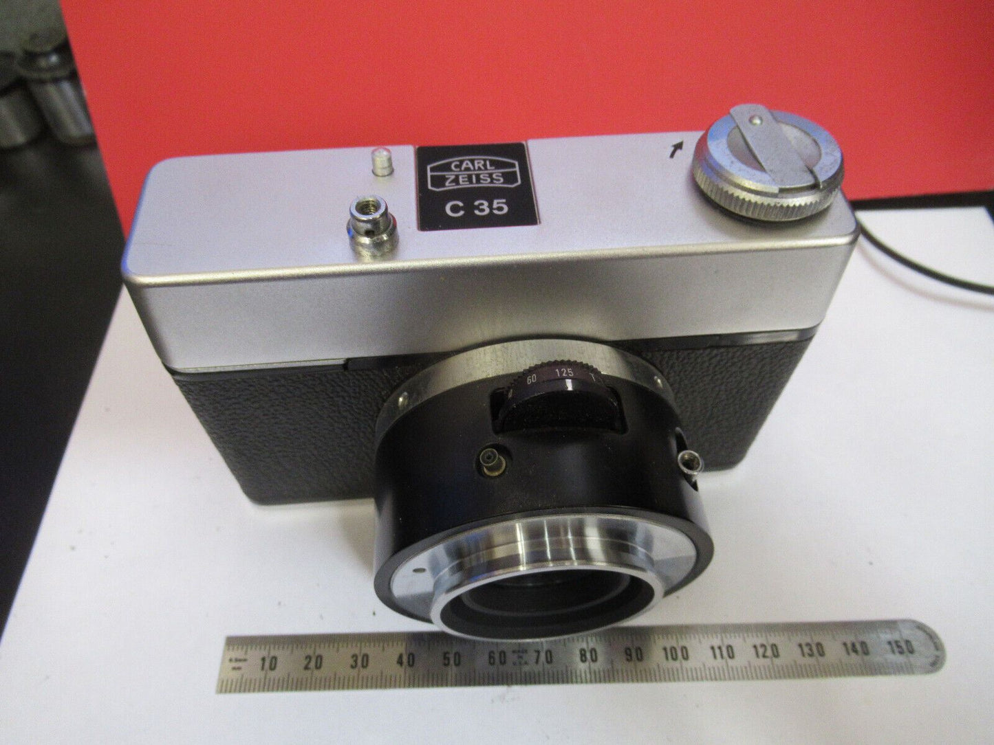 CARL ZEISS GERMANY C35 FILM CAMERA SHUTTER MICROSCOPE PART AS PICTURED &R3-C-37