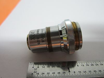 OPTICAL MICROSCOPE PART OBJECTIVE BAUSCH LOMB 10X OPTICS AS IS BIN#B3-F-6