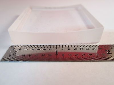 OPTICAL HUGE CONCAVE SQUARE LENS MIL SPEC LASER OPTICS BIN#8X-21