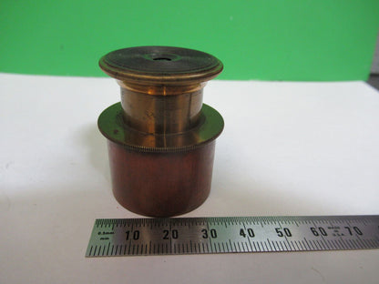 ANTIQUE BRASS RARE UK ENGLAND EYEPIECE MICROSCOPE PART AS PICTURED P2-B-21