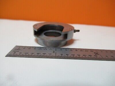 ANTIQUE LEITZ GERMANY POL OBJECTIVE CLAMP HOLDER MICROSCOPE PART AS PIC &16-B-14