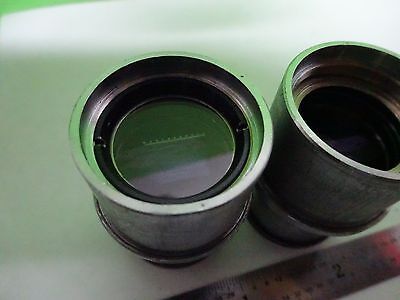 MICROSCOPE PART EYEPIECE  LOT 2 EA OLYMPUS G10X [dirty] OPTICS AS IS BIN#W1-22