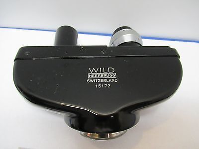 WILD M20 HEERBRUGG SWISS BINOCULAR HEAD MICROSCOPE PART OPTICS AS IS &85-60