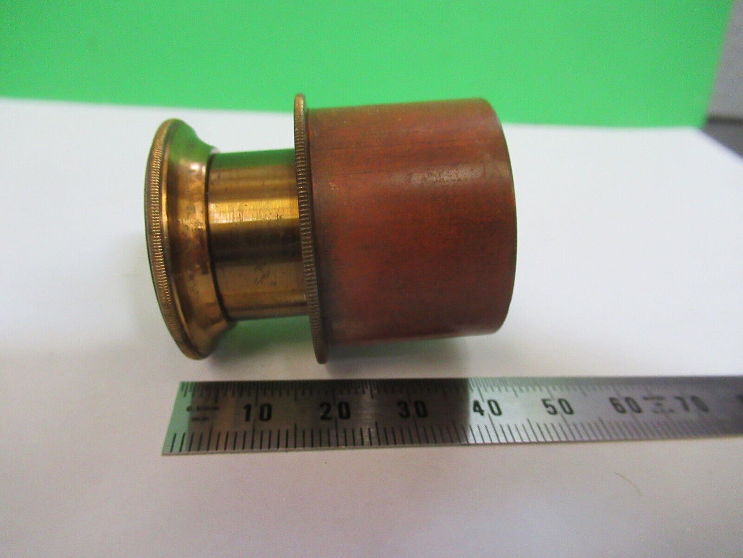 ANTIQUE BRASS RARE UK ENGLAND EYEPIECE MICROSCOPE PART AS PICTURED P2-B-21