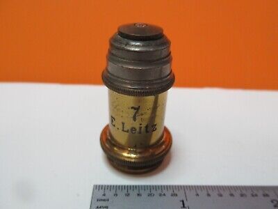 ANTIQUE LEITZ WETZLAR GERMANY objective "7" MICROSCOPE PART AS PICTURED &16-C-23