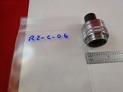 MICROSCOPE PART OBJECTIVE NPL 5X LEITZ GERMANY OPTICS AS IS BIN#R2-C-6