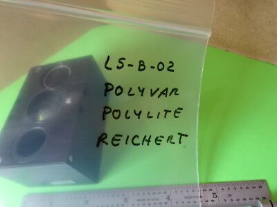 MICROSCOPE PART REICHERT POLYVAR FILTER BLOCK SLIDE 413685 OPTICS AS IS #L5-B-02