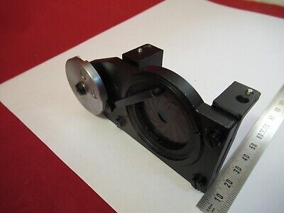 ZEISS POLMI GERMANY IRIS DIAPHRAGM ASSEMBLY OPTICS MICROSCOPE AS PIC &12-A-69