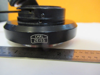 CARL ZEISS GERMANY CONDENSER + IRIS OPTICS MICROSCOPE PART AS PICTURED &A4-A-33