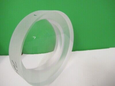 OPTICAL LARGE HEAVY THICK PL CC LENS BK7 GLASS LASER OPTICS AS PICTURED &T2-B-10