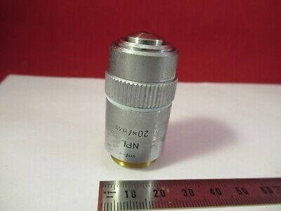 LEITZ OBJECTIVE 20X INFINITY NPL OPTICS MICROSCOPE PART AS PICTURED #10-B-23