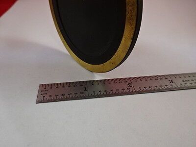 BRASS PLATE STAGE METALLOGRAPH MICROSCOPE PART &33-A-117