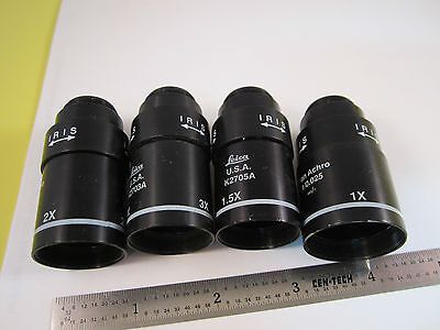 LOT 4 EA EMPTY SHELLS MICROSCOPE OBJECTIVE LEICA PARTS  REPAIR  BIN#C1