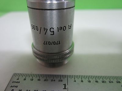 MICROSCOPE PART OBJECTIVE LEITZ GERMANY 54X OEL OPTICS AS IS BIN#N3-D-14