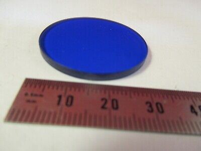 OPTICAL GLASS FILTER BLUE COMPOUNDED OPTICS AS PICTURED &8-A-96A