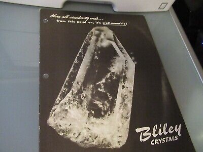 VINTAGE BROCHURE BLILEY ELECTRIC QUARTZ CRYSTAL FREQUENCY CONTROL #36 AS PICTURE