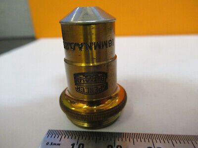 ANTIQUE BRASS SPENCER OBJECTIVE 10X LENS MICROSCOPE PART AS PICTURED &8Y-A-127