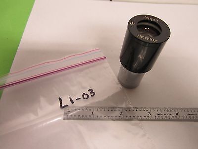 MICROSCOPE PART EYEPIECE NIKON JAPAN  Bi HKW10x OPTICS AS IS BIN#L1-03